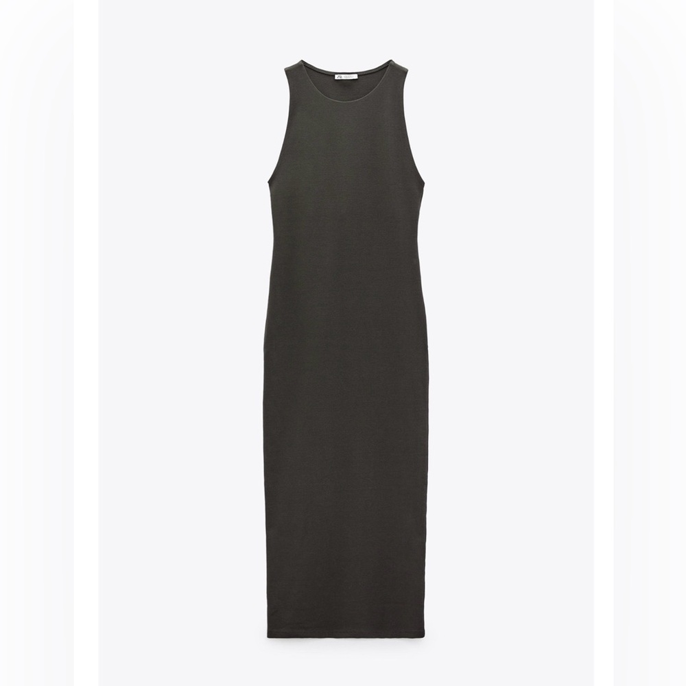 Sleeveless Maxi Dress in Dark green